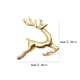 thumbnail image 3 of Ounissouiy Servilletas de San Valentín chapadas en diseño de ciervo de alce hebilla de Metal servilleteros brillantes círculo decoraciones de Mostrada Dorado champagne, 3 of 6