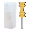 thumbnail image 3 of Chair Rail Molding Router Bits, 2in Depth Sharper Carbon+Steel Alloy Crown Shape Routers Bit Practical  For Softwood 8mm Shank, 3 of 8
