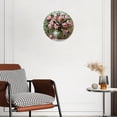 thumbnail image 2 of 12 Inch Wall Clock Battery Operated Silent Clock Decorative for Office, Kitchen, Outdoor, Living Room，Flower Vase Floral Beautiful, 2 of 4