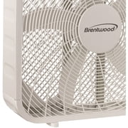 Brentwood Kool Zone 3-Speed 20 - Inch Box Fan - White