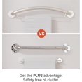 PLUS Towel Bar 24 Inch, 2in1 Decorative Grab Bar ADA Compliant, Bath