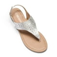 thumbnail image 6 of Women's Trendy Low Heel Rhinestone-Embellished T-Strap Sandals for Casual Elegance for Adults, 6 of 6