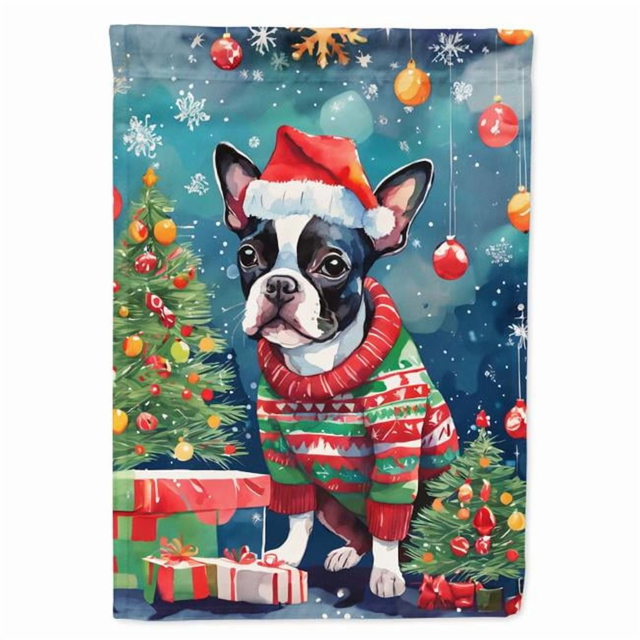 Cavalier Spaniel Christmas Garden Flag 11.25 in x 15.5 in