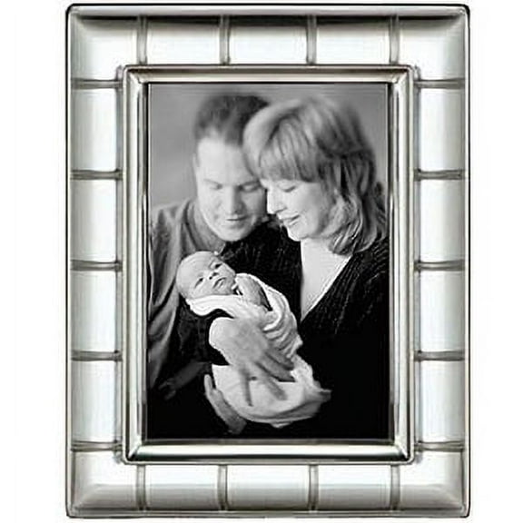 Silverplate LIVINGSTON GEOMETRIC frame by Prinz - 5x7