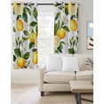 thumbnail image 2 of White Flowers Blackout Curtains for Bedroom/Living Room, Thermal Insulated Kitchen Curtains, Countryside Lemon Fruit Garden Grommet Darkening Window Treatment Drapes 42"x63"x2, 2 of 8