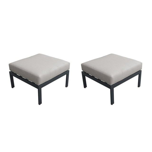 TK Classic Ottoman de Patio Lexington en Frêne (Ensemble de 2)