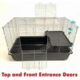 thumbnail image 5 of Universal 2-Story Small Animal Critter Home House Habitat Cage Tight 3/8-Inch Bar Spacing For Hamster Guinea Pig Mouse Mice Rat Hedgehog Gerbil, 5 of 8