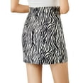 thumbnail image 2 of Lovito Casual Zebra Stripe Basic Skirts, 2 of 5