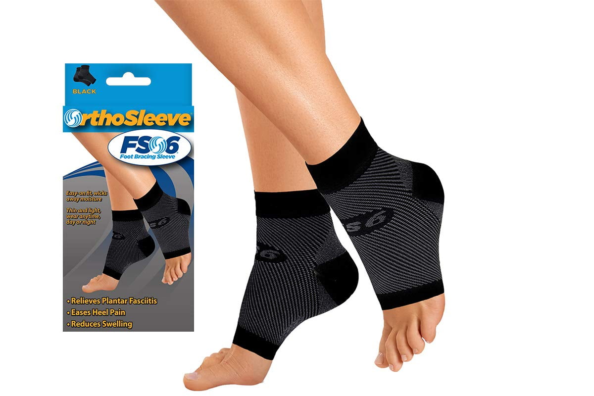 OrthoSleeve FS6 Compression Foot Sleeve 32347B, Blk, XLarge, 1 pair