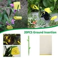thumbnail image 2 of LMTODLFG 20 PCS Fly Traps for House Indoor Fly Strips Indoor Sticky Hanging Insect Bug Fly Glue Paper Tape Ribbon Catcher for Gnat Mosquito - Gnat Traps for House Plants Z-C, 2 of 9