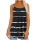 thumbnail image 1 of Qucoqpe - Camisetas sin mangas de verano de talla grande para mujer, estilo bohemio, con efecto tie-dye, holgadas, con tirantes finos, 1 of 5