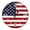 D, variant on Vintage USA Flag Wall Clock, Patriotic Round Vintage Wall Clock, Silent Non-Ticking USA Flag Clock, Patriotic Decor for 4th Of July, Independence Day & Home Wall.