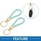 thumbnail image 2 of Llavero de Coche Único Bargains Llavero Universal con Anillo para Llaves de Fob para el Hogar Aleación de Zinc Tono Plateado Azul Pálido 2 Pcs, 2 of 6