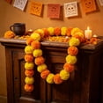 thumbnail image 5 of Rirozkan Artificial Marigold Flower Garland, 59.06 Inch Hanging Floral for Party, Home, Mantel, Indoor Outdoor, 5 of 6