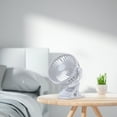 Clipon Desktop Fan Student Dormitory Bed Clipon Fan Office USB Small Fan Charging Clip