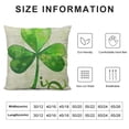 thumbnail image 5 of Ollo0ord AVOIN Throw Pillow Cover,St Patricks Day Cushion Case Decoration for Sofa Couch White, 5 of 5
