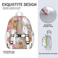 thumbnail image 5 of Pomeranian Dog and Flower Floral Backpack for School,Cute School Bag,Schoolbag with Adjustable Shoulder Straps & Padded Back,15"x11.42"x5.5", 5 of 6