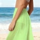thumbnail image 5 of Pincandy Women See Through Sheer Mesh Pants Beach Swimsuit Bikini Bottom Cover up Party Club Elastic High Waist Wide Leg Pants, 5 of 7