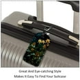 thumbnail image 3 of Square 2Pack PU Leather Plants under the Stars Cruise Luggage Tag with Privacy Cover and Name ID Tag for Travel Handbags Backpacks Luggage Tags, 3 of 6