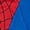 Red/Blue, variant on Disney Spider Man One Piece Union Suit Pajamas, Medium