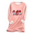 thumbnail image 2 of Birdeem Women's Large Loose Raglan Top Thickened and Velvet Lamb Wool Warm Underlay, 2 of 12