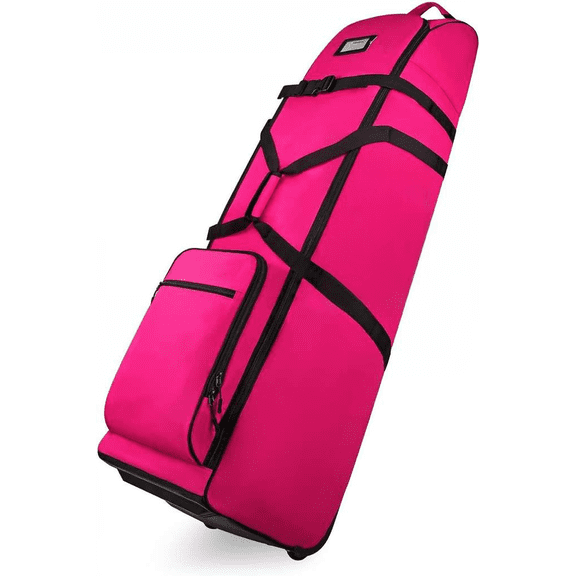 Golf Travel Bag with Wheels Airline Approved Carry-On Golf Club Case Color Rose