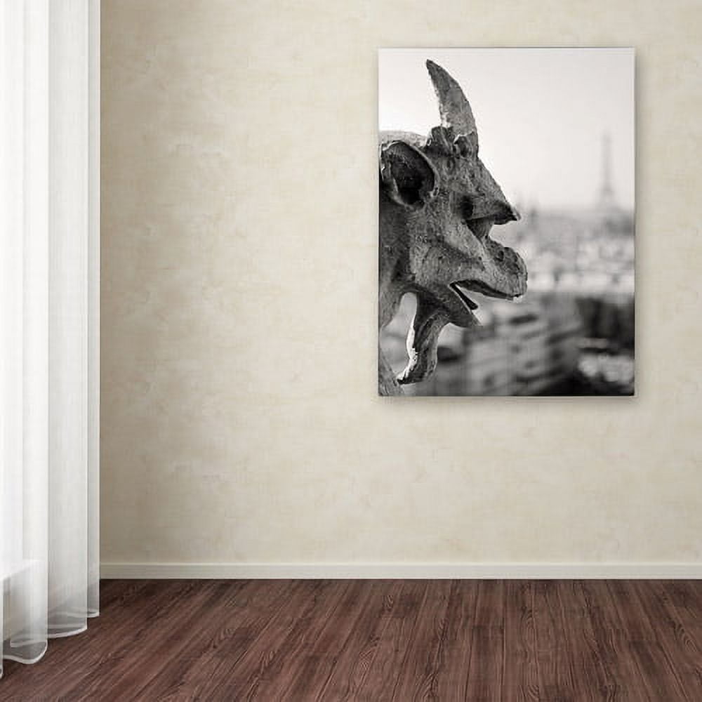 Trademark Fine Art "Gargoyle Paris" Canvas Art by Pierre Leclerc