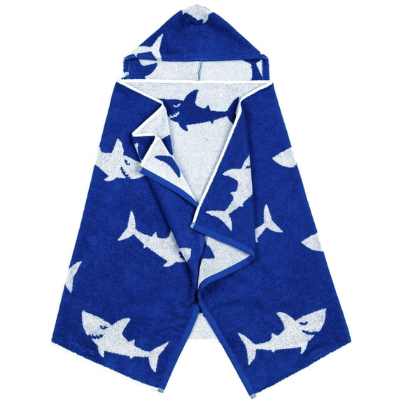 Linum Kids 100% Turkish Aegean Cotton Hooded Easy Bath and Beach Wrap