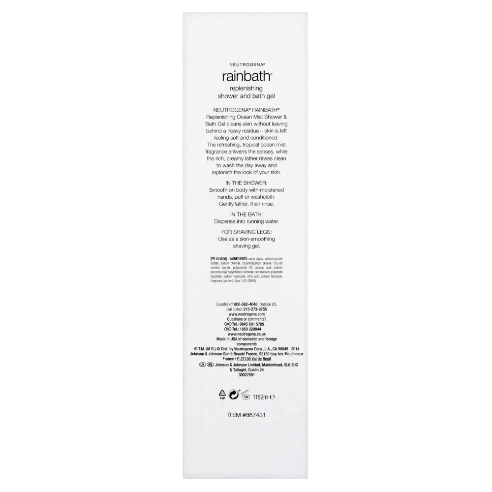 Rainbath Replenishing Shower Gel, Ocean Mist, 40 oz.