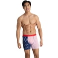 thumbnail image 2 of Fruit of the Loom Men's Americana Stretch Boxer Briefs, Moisture Wicking Underwear, 3-Pack, 2 of 8