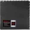 Stalwart EVA Foam Mat Tiles 6-Pack - 24 SQ FT of Interlocking Padding for Garage, Playroom, Gym Flooring, Exercise Mat, Baby Playmat, Black