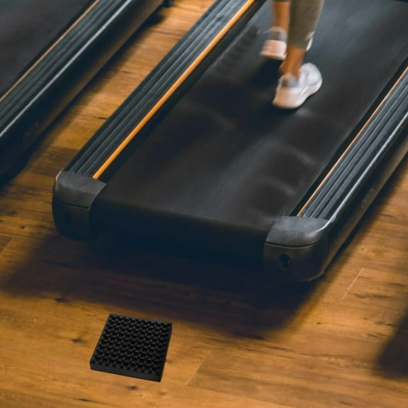 YUYUETIME 1Pack Black Exercise Equipment Mat for Noise Reduction and Floor Protection in Home Gym 10.0X10.0X0.7in