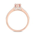thumbnail image 4 of Everly Women's Morganite and Diamond 10K Rose Gold Engagement Ring, 4 of 7