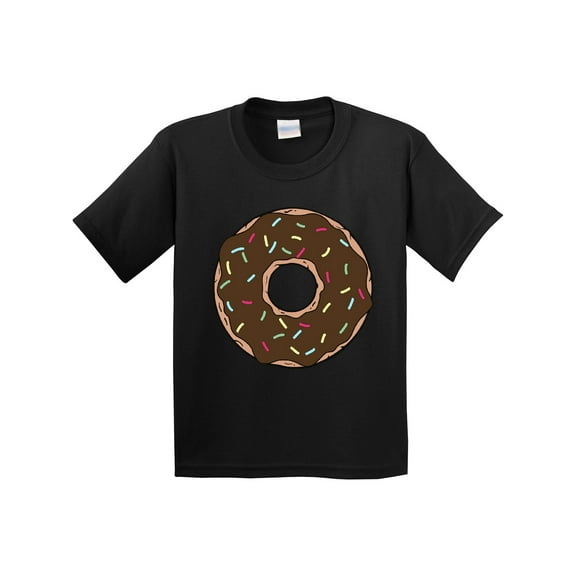Inktastic Chololate Donut with Sprinkles Youth T-Shirt