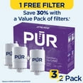 thumbnail image 3 of PUR Faucet Mount Water Replacement Filter 3-Pack, 9 Month Supply, RF33753, 3 of 10