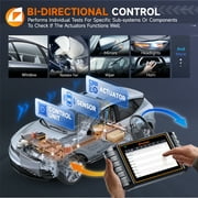 FOXWELL GT30 Bidirectional OBD2 Scanner, Automotive Diagnostic Scan Tool, Full System Code Reader 35+ Service Reset E-CU Coding Fit For All Cars