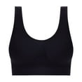 thumbnail image 4 of Gmluru Womens Bras Seamless Comfort Wire-Free Bra 5-Pack Soft Breathable Racerback for Gentle Lift Black (S), 4 of 5