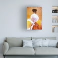 thumbnail image 4 of Canvas Wall Art - Samantha Hearn 'Groovy Yellow Disco Ball' Wall Art for Living Room, Bedroom, or Office D?cor by Trademark Fine Art - 30 x 47 Inches, 4 of 4