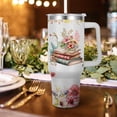 thumbnail image 2 of Book Lovers Tumbler for Book Lovers Gift Ideas -40oz Insulated Tumbler With Handle and Straw (Books 2), 2 of 6