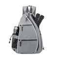 thumbnail image 1 of Adjustable Strap Racket Bag Pickleball Paddle Backpack Mesh Pocket Adjustable Strap Waterproof Oxford Cloth Outdoor Sports Badminton Table Tennis, 1 of 8