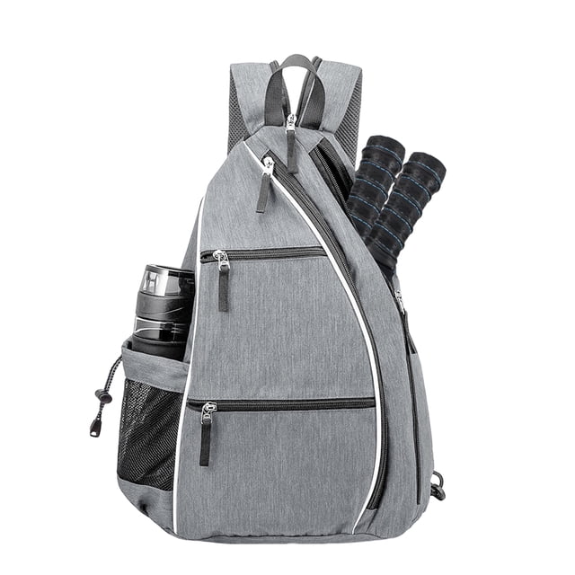 Adjustable Strap Racket Bag Pickleball Paddle Backpack Mesh Pocket Adjustable Strap Waterproof Oxford Cloth Outdoor Sports Badminton Table Tennis