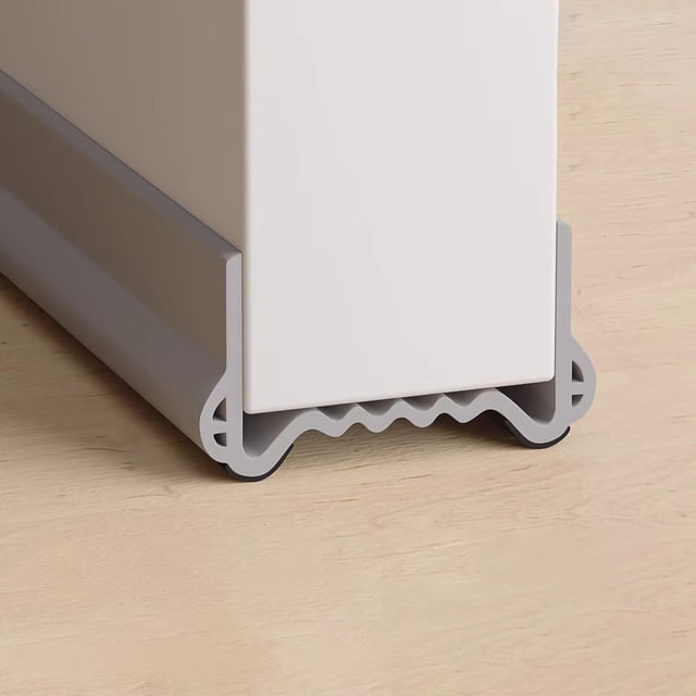 Nueva Actualización Guardapolvo y Protector para Puerta, Burlete para Puerta, Burlete Cubrepolvo para Puertas, Under Door Draft Stopper, Polveras de Silicon, Sellador (Gris)