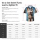 thumbnail image 5 of Balery Blue Sky Cute Wolf Camisas hawaianas de manga corta para hombre, camisas playeras de corte holgado, camisas de vacaciones con botones,Medium, 5 of 7