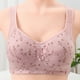 thumbnail image 1 of Karight Floral Bras for Older Women Breathable Mesh T-Shirt No Wire Bra for Women Soft Plus Size Comfortable Bra, 1 of 9