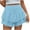 Sky Blue, variant on Seductiva Shorts for Women Flowy Shorts for Women Casual Boho Ruffle Tiered Skorts High Waist Mini Skirts Tennis Going Out Trendy Shorts Summer Shorts for Women