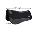 thumbnail image 2 of Horse 30" x 30" Western Contoured Wool Felt Close Contact Saddle Pad Black 39121BK1, 2 of 5