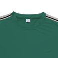 thumbnail image 5 of Men's Side Striped T-Shirt Casual Short Sleeve Round Neck Tee Top for Gym Workout Fitness Training Streetwear Modern Fashion Essential | AESTIVO,Green 2XL, 5 of 9