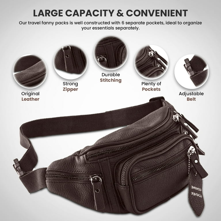 Nabob leather fanny pack hotsell