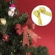 thumbnail image 5 of Yuarrent Adornos navideños con lazo, cinta hecha a mano, flor, decoración de árbol impermeable, lazos parpadeantes brillantes tejidos, nudo, Kits de decoración para fiestas Oro, 5 of 6