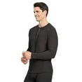thumbnail image 3 of Men's Eddie Bauer Midweight Waffle Baselayer Henley, Heather Gray, X-Large, 3 of 3